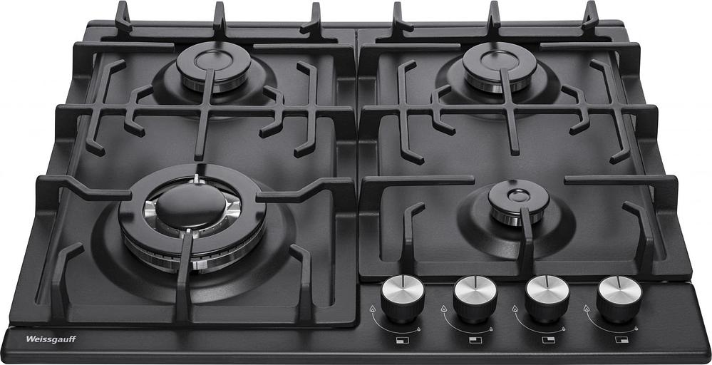 Газовая варочная поверхность Weissgauff HGG 641 BEB черный фото 2