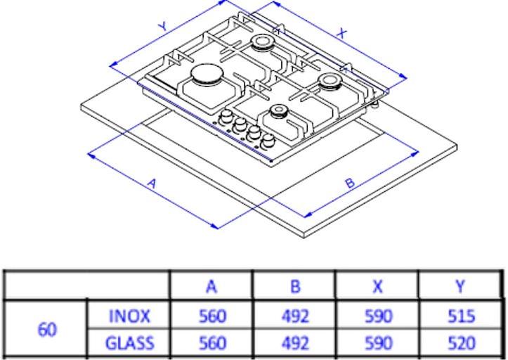 Газовая варочная поверхность Weissgauff HGG 641 BEB черный фото 4