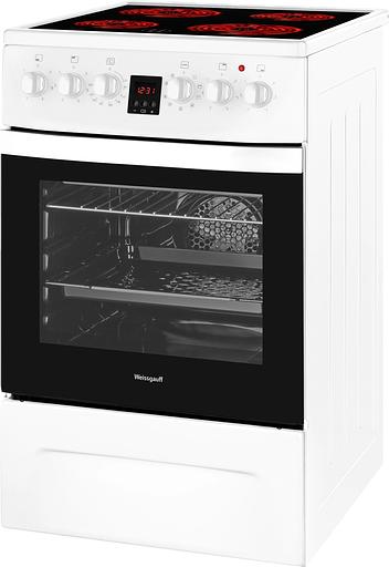 Плита Электрическая Weissgauff WES 2V16 WE Premium Line белый стеклокерамика (без крышки) фото 5