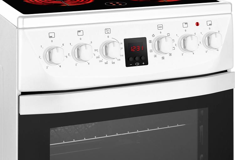 Плита Электрическая Weissgauff WES 2V16 WE Premium Line белый стеклокерамика (без крышки) фото 8