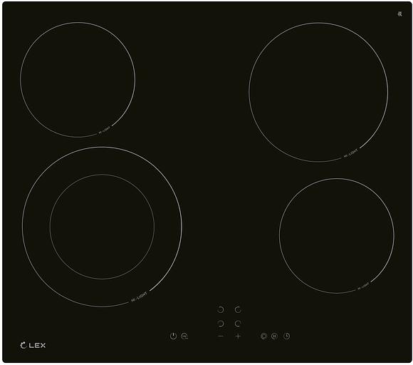 Варочная поверхность Lex EVH 641A BL черный фото 1