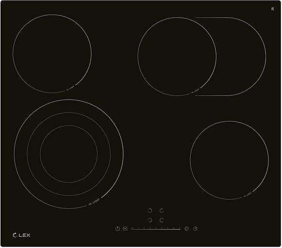 Варочная поверхность Lex EVH 642D BL черный фото 1