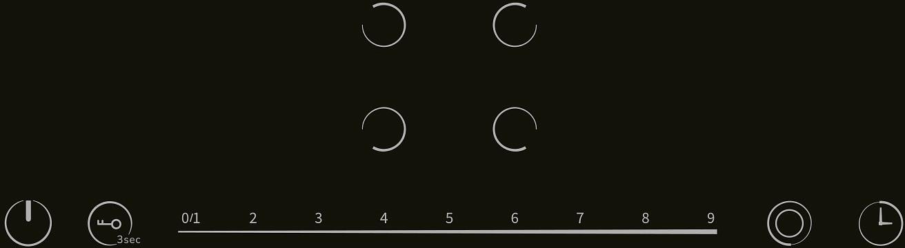 Варочная поверхность Lex EVH 642D BL черный фото 2