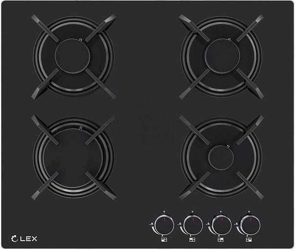 Газовая варочная поверхность Lex GVG 643A BBL черный фото 1