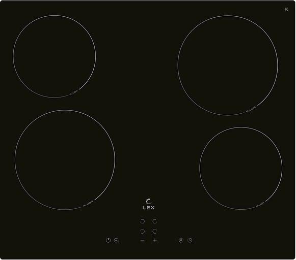 Варочная поверхность Lex EVH 640A BL черный фото 1