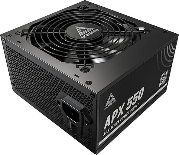 Блок питания Montech ATX 550W APX 550 80 PLUS WHITE (20+4pin) APFC 120mm fan 6xSATA Cab Manag RTL фото 2