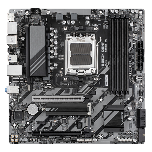 Материнская плата Gigabyte B850M D3HP SocketAM5 AMD B850 4xDDR5 mATX AC`97 8ch(7.1) GbLAN RAID+HDMI+DP фото 2