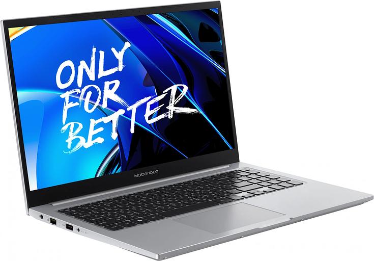 Ноутбук Maibenben M557 Ryzen 7 5825U 16Gb SSD512Gb AMD Radeon 15.6" IPS FHD (1920x1080) Windows 11 Home silver WiFi BT Cam 4278mAh (M5571SF0HSRE1) фото 4