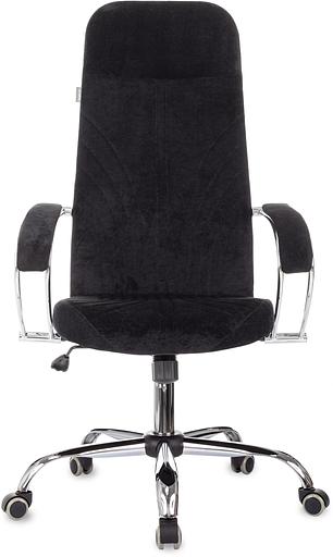 Кресло руководителя Бюрократ CH-610SL черный Light-20 крестов. металл хром фото 2