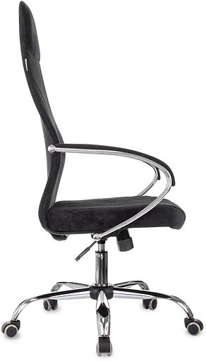 Кресло руководителя Бюрократ CH-610SL черный Light-20 крестов. металл хром фото 4