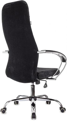 Кресло руководителя Бюрократ CH-610SL черный Light-20 крестов. металл хром фото 5