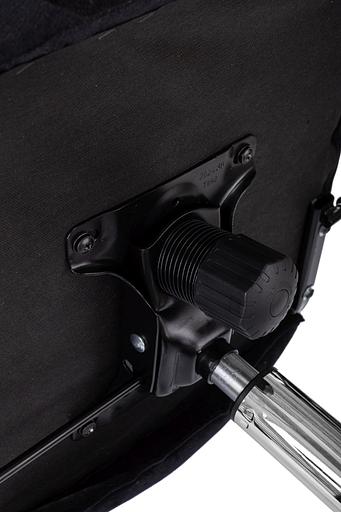 Кресло руководителя Бюрократ CH-610SL черный Light-20 крестов. металл хром фото 10