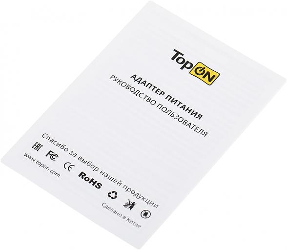 Блок питания TopON TOP-GaN-100W автоматический 100W 5V-20V 5A 2xUSB от бытовой электросети LED индикатор фото 8