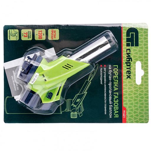 Паяльная горелка Сибртех 91421 газовый макс.t=1200 фото 5