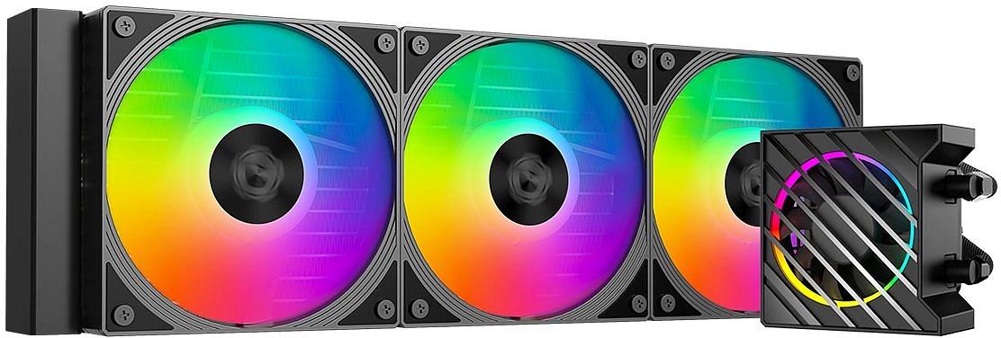 Система водяного охлаждения ID-Cooling Dashflow 360 XT Pro ARGB Soc-AM5/AM4/1200/1700/1851 черный 4-pin 16-34dB Al+Cu 350W Ret фото 1