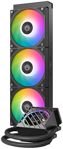 Система водяного охлаждения ID-Cooling Dashflow 360 XT Pro ARGB Soc-AM5/AM4/1200/1700/1851 черный 4-pin 16-34dB Al+Cu 350W Ret фото 2