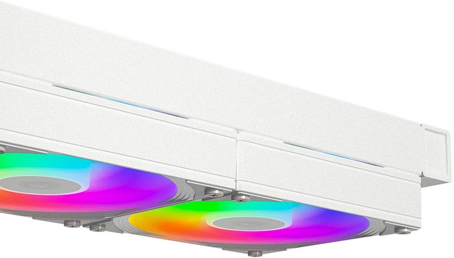 Система водяного охлаждения ID-Cooling FX240 Inf ARGB Soc-AM5/AM4/1200/1700/1851 белый 4-pin 27.2dB Al+Cu 300W Ret (FX240 INF WHITE) фото 4