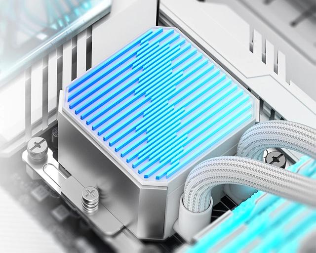 Система водяного охлаждения ID-Cooling DX240 Max Soc-AM5/AM4/1200/1700/1851 белый 4-pin 32.5dB Al+Cu 300W Ret (DX240 MAX WHITE) фото 8