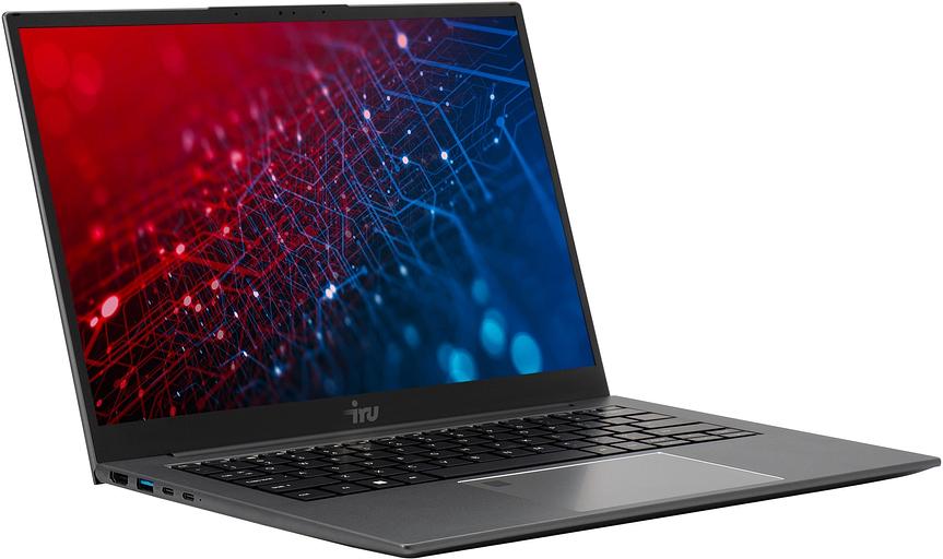 Ноутбук IRU Planio 14INPR N-series N100 16Gb SSD512Gb Intel UHD Graphics 14" IPS FHD (1920x1080) Free DOS grey WiFi BT Cam 5000mAh (2078487) фото 2