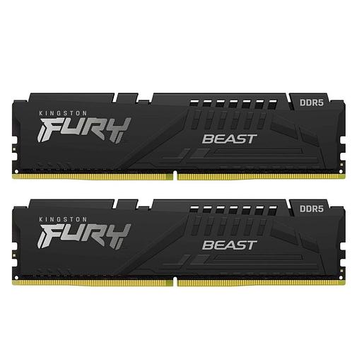 Модуль памяти Kingston FURY Beast Black EXPO KF560C30BBEK2-32 DDR5 DIMM 32Gb PC48000, 6000Mhz, CL30 (Kit of 2) (retail) фото 1