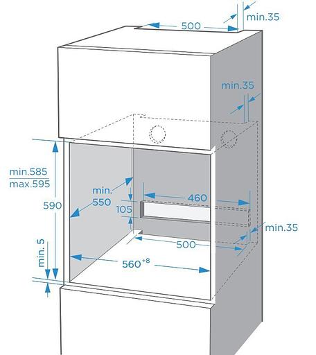 Духовой шкаф Электрический Weissgauff EOM 751 PDW белый фото 4