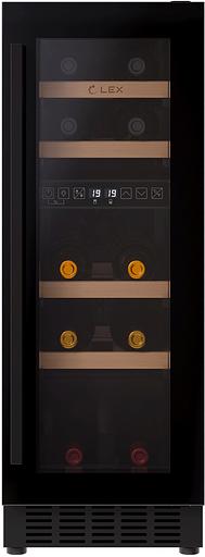Винный шкаф Lex LWD3017BL dual zone 1-нокамерн. черный фото 3