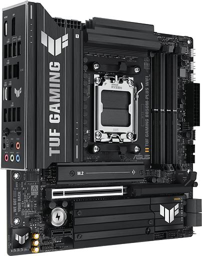 Материнская плата Asus TUF GAMING B850M-PLUS WIFI SocketAM5 AMD B850 4xDDR5 mATX AC`97 8ch(7.1) 2.5Gg RAID+HDMI+DP фото 2