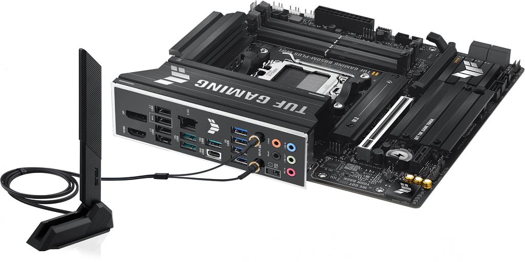 Материнская плата Asus TUF GAMING B850M-PLUS WIFI SocketAM5 AMD B850 4xDDR5 mATX AC`97 8ch(7.1) 2.5Gg RAID+HDMI+DP фото 7