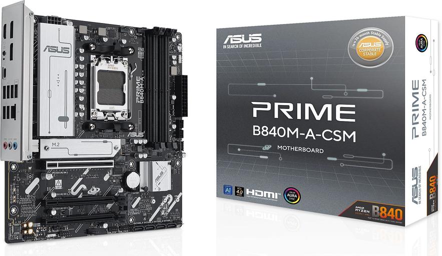 Материнская плата Asus PRIME B840M-A-CSM SocketAM5 AMD B840 4xDDR5 mATX AC`97 8ch(7.1) 2.5Gg RAID+VGA+HDMI+DP фото 8