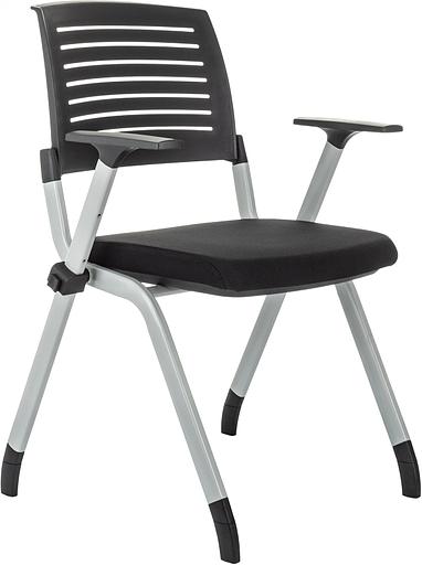 Стул Бюрократ X-Click черный на ножках металл серый фото 1