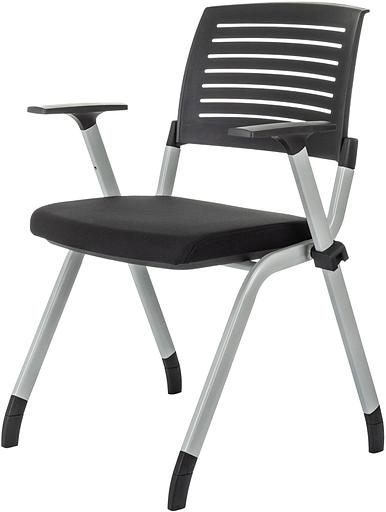 Стул Бюрократ X-Click черный на ножках металл серый фото 3