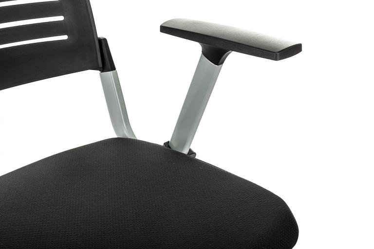 Стул Бюрократ X-Click черный на ножках металл серый фото 9