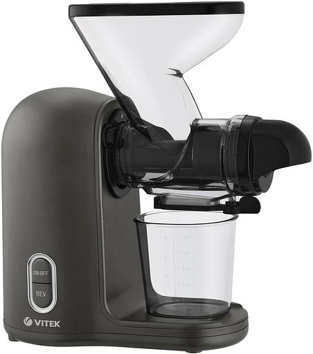 Соковыжималка шнековая Vitek VT-3715 300Вт рез.сок.:280мл. черный/черный фото 1