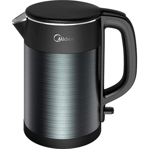 Чайник электрический Midea MK-9093 1.5л. 2200Вт черный корпус: нерж.сталь фото 1