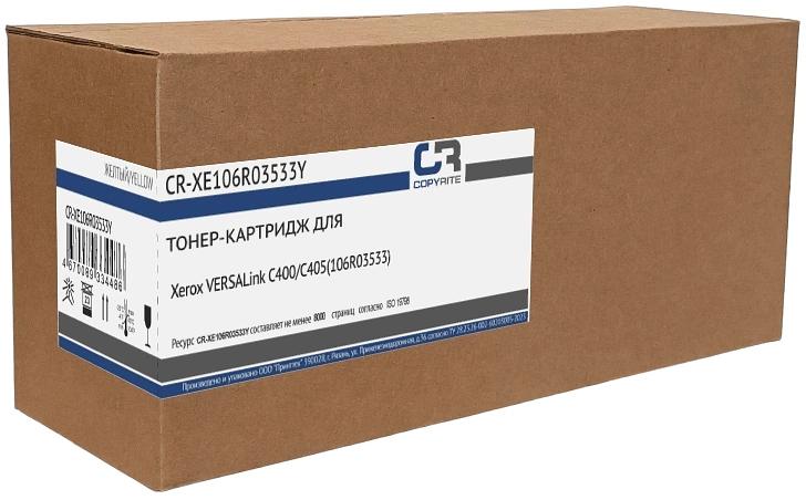 Картридж лазерный CopyRite CR-XE106R03533Y 106R03533 желтый (8000стр.) для Xerox VERSALink C400/C405 фото 1