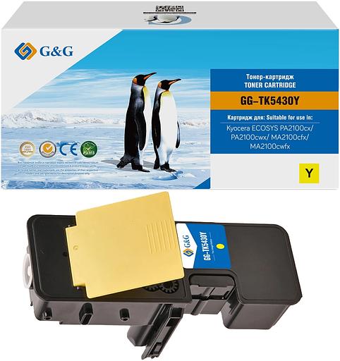 Картридж лазерный G&G GG-TK5430Y TK-5430Y желтый (1250стр.) для Kyocera Ecosys PA2100cx/PA2100cwx/MA2100cfx/MA2100cwfx фото 1