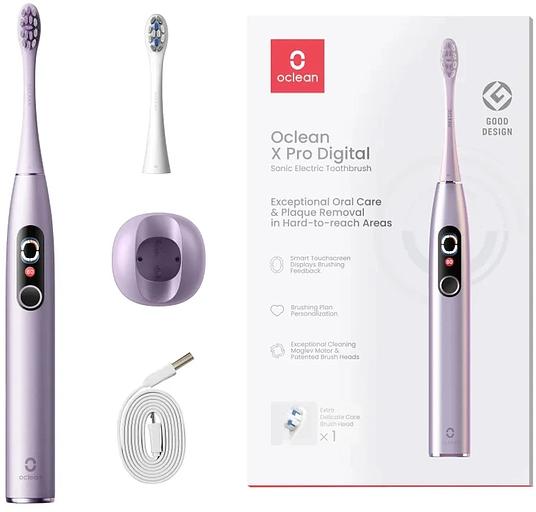 Зубная щетка электрическая Oclean X Pro Digital (Y2076) фиолетовый фото 1