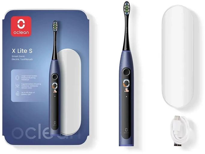 Зубная щетка электрическая Oclean X Lite S (N1801) синий фото 6
