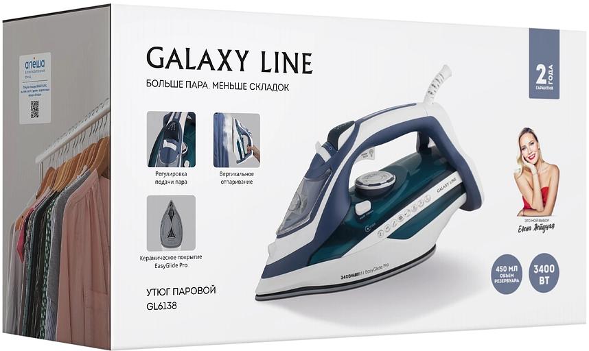 Утюг Galaxy Line GL 6138 3400Вт бирюзовый фото 5