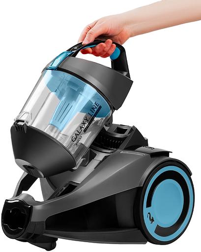 Пылесос Galaxy Line GL 6224 2400Вт серый/голубой фото 6