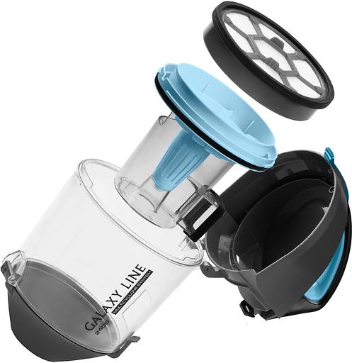 Пылесос Galaxy Line GL 6224 2400Вт серый/голубой фото 7