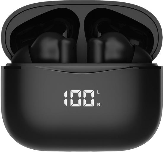 Гарнитура вкладыши Hyundai H-EP204 черный беспроводные bluetooth в ушной раковине (HEP204) фото 2