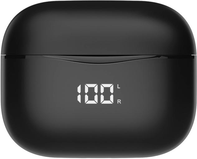 Гарнитура вкладыши Hyundai H-EP204 черный беспроводные bluetooth в ушной раковине (HEP204) фото 5