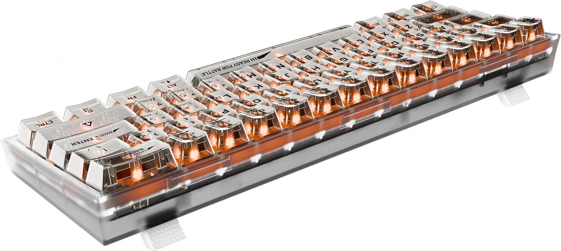 Игровая клавиатура Redragon Fizz прозрачно-белая 71736 (USB,+ICE, 61 кл., RGB подсветка) фото 6