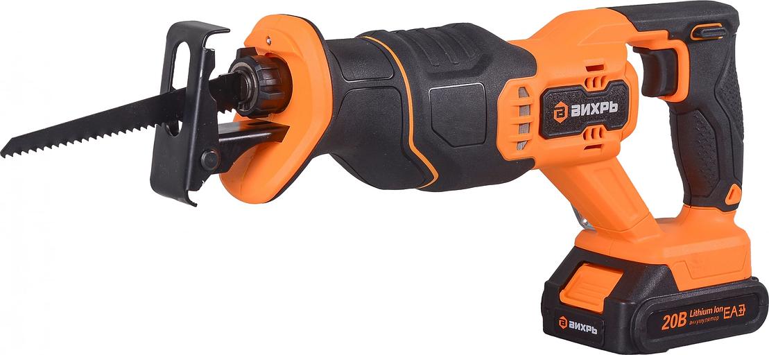 Сабельная пила аккумуляторная Вихрь АСП-20Li (в комплекте 1 АКБ и ЗУ) фото 1