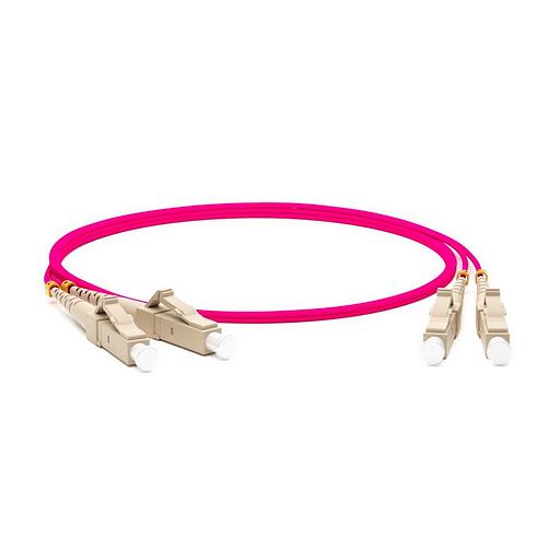 Hyperline FC-D2-504-LC/PR-LC/PR-H-2.5M-LSZH-MG Патч-корд волоконно-оптический (шнур) MM 50/125(OM4), LC-LC, duplex, 10G/40G, LSZH, 2.5 м фото 1