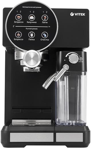 Кофеварка рожковая Vitek VT-8490 1450Вт черный фото 2