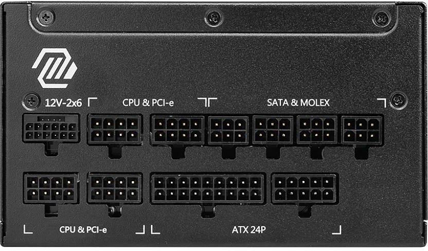 Блок питания MSI ATX 1250W MPG A1250G Gen.5 80+ gold (20+4pin) APFC 135mm fan 8xSATA Cab Manag RTL фото 4