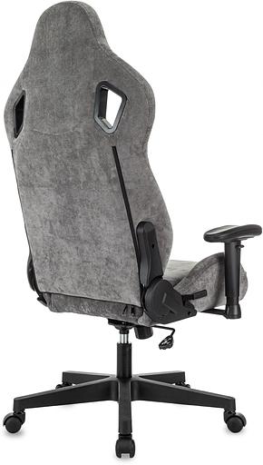 Кресло игровое Zombie Ghost Fabric серый Light-19 крестов. пластик фото 5