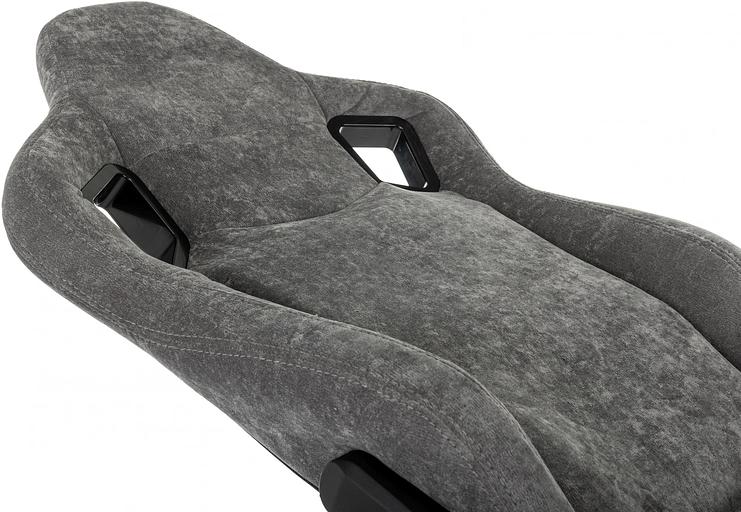 Кресло игровое Zombie Ghost Fabric серый Light-19 крестов. пластик фото 8